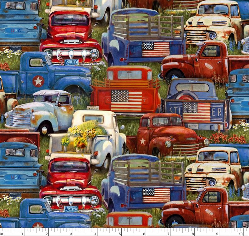 American Spirit - Packed Pickup Trucks