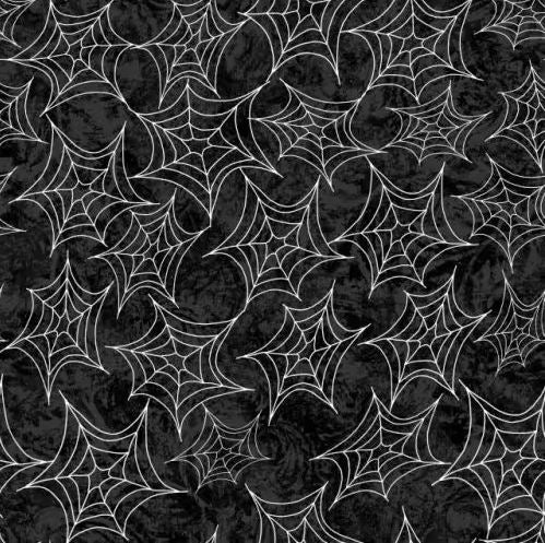 Boo Whoo! - Spiderweb, Charcoal - Glow-in-the-dark