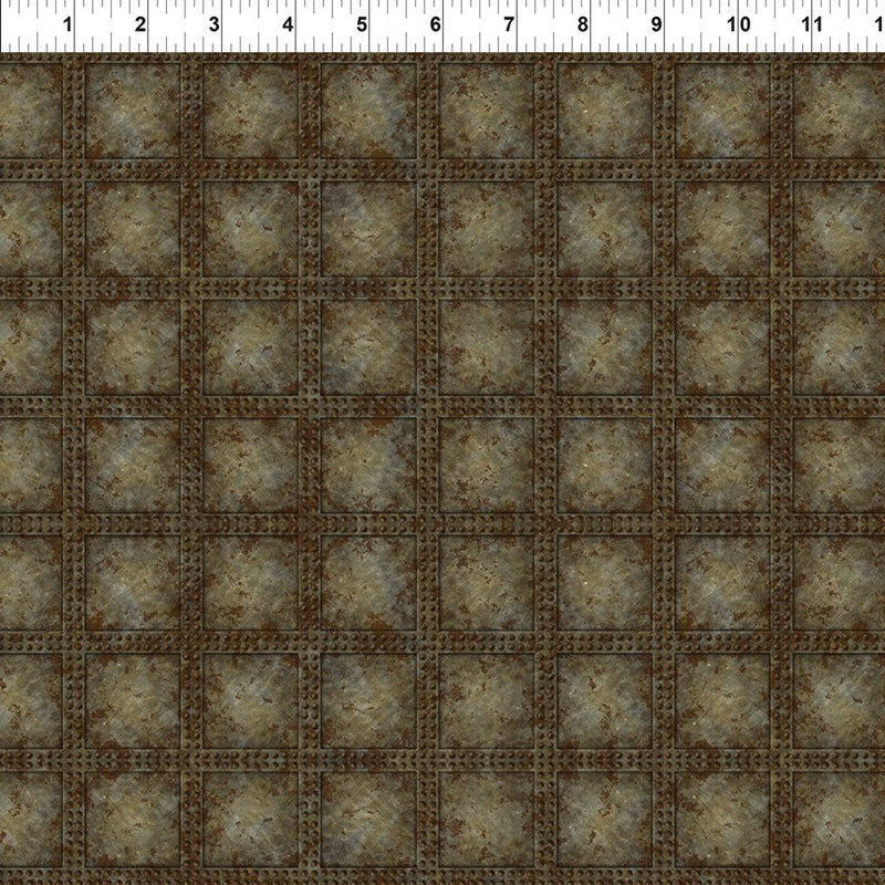 Steampunk Menagerie - Rivets - Gray