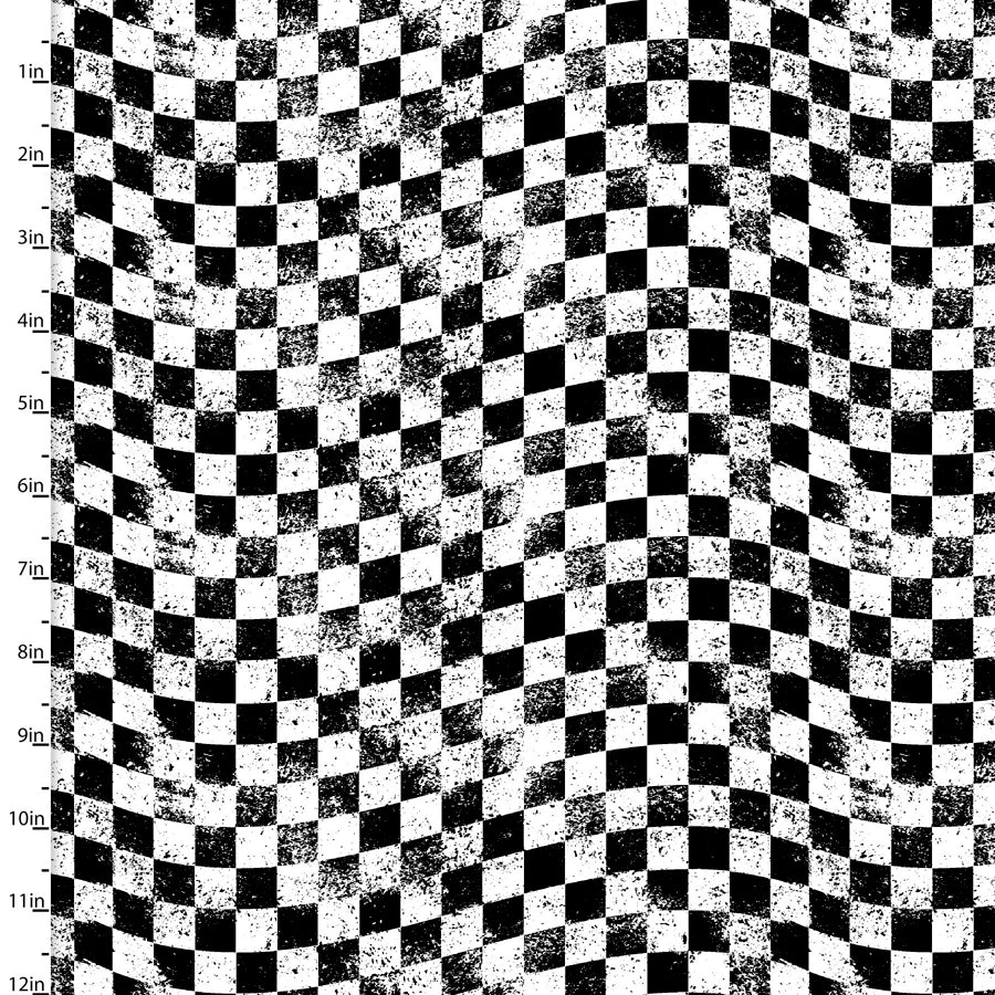 Mash the Throttle - Black and white checkered flag