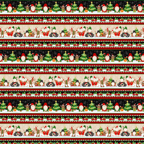 Timber Gnomies Tree Farm - Novelty Gnomies Stripe