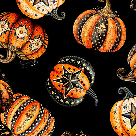 Jeepers Creepers - Decorative Pumpkin Toss - Black