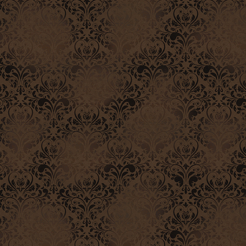 Midnight Hollow - Damask - Chocolate