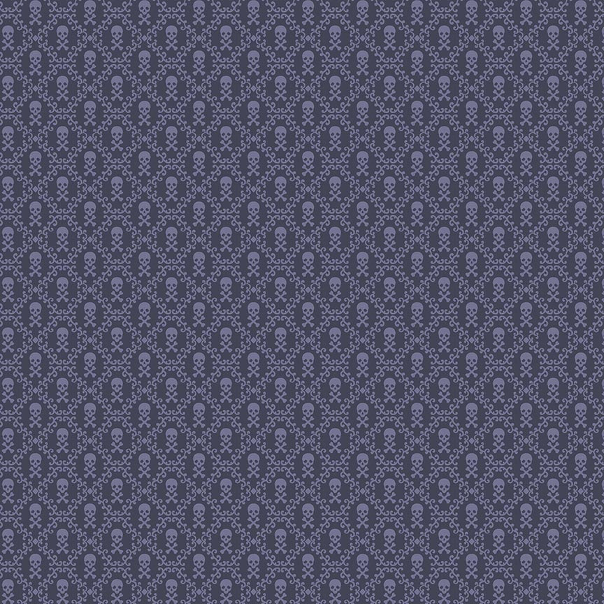 Bones Collection - Mini Skull and Crossbones - Dusty purple