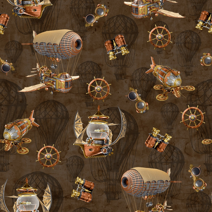 Full Steam Ahead - Airships - Brown