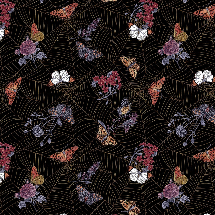 Bones Collection - Cobwebs and Moths - Black