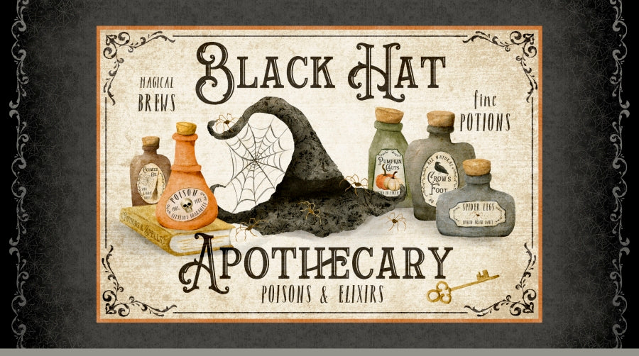 Hocus Pocus - Apothecary PANEL 60x110 cm (24x42") - Price per panel