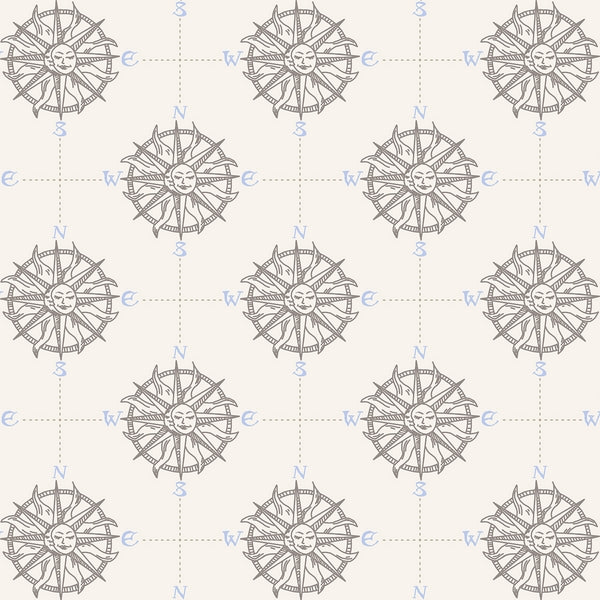 Smooth Seas - Compass - Arctic Fabric