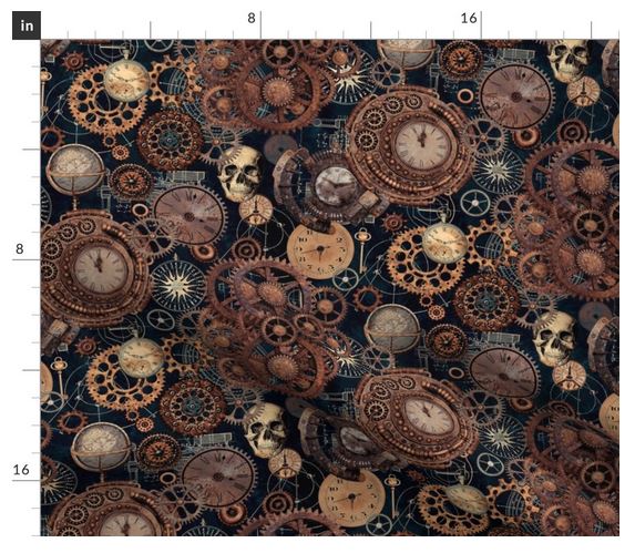 Steampunk Retro Gothic Grunge Collage - Small Scale