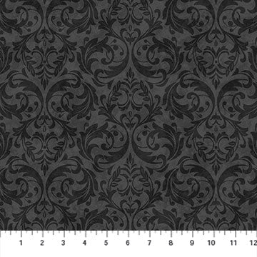 Candelabra - Black/Grey damask