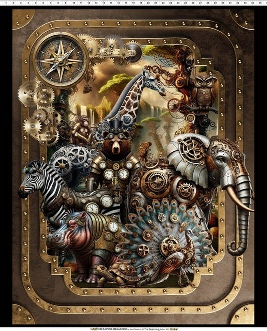 Steampunk Menagerie - Large Steampunk Animals PANEL