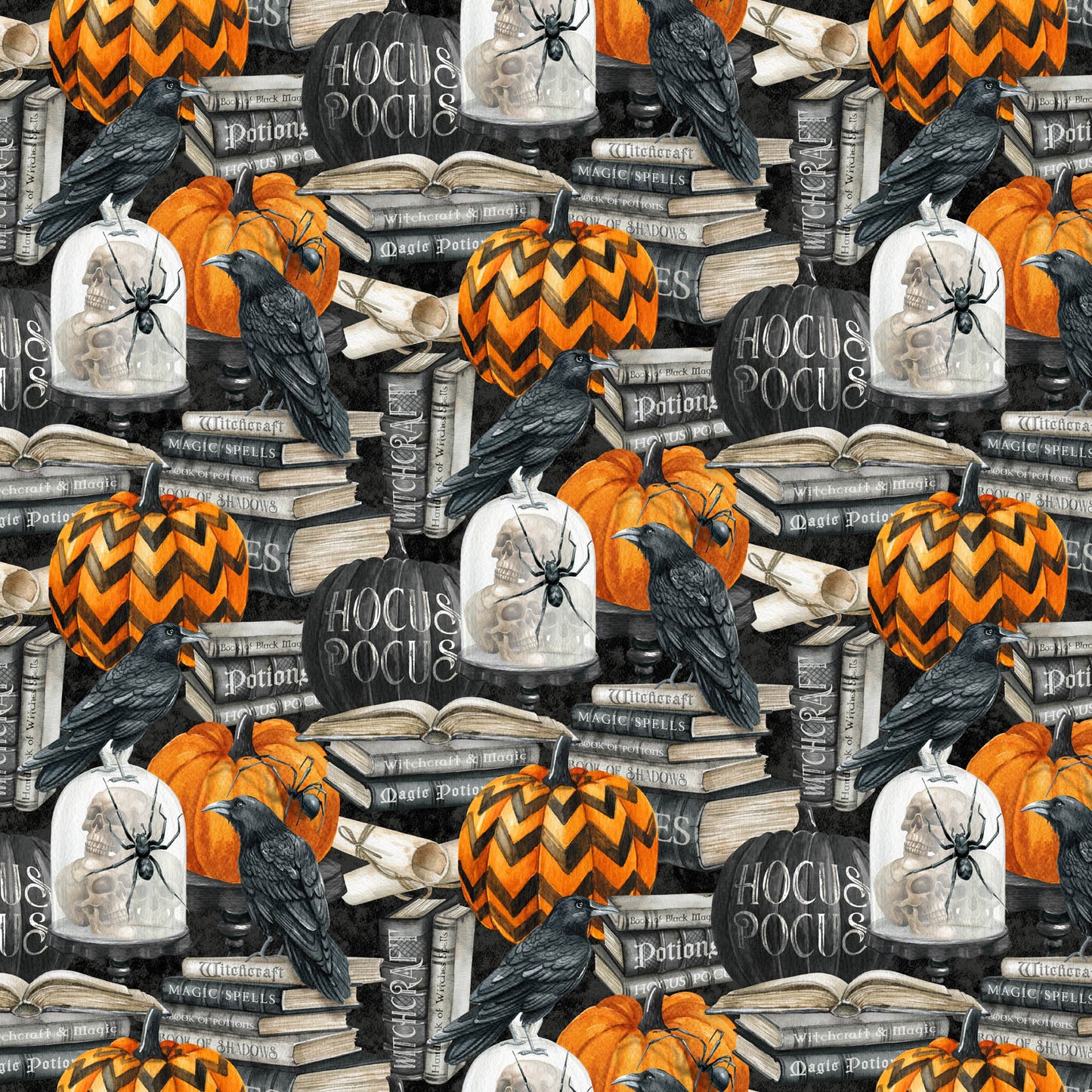Spellbound - Pumpkin, Crows and Spellbooks - Multi