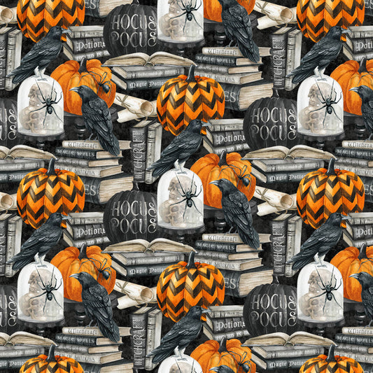 Spellbound - Pumpkin, Crows and Spellbooks - Multi