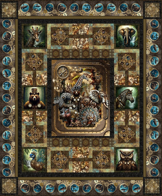 Steampunk Menagerie - Steampunk Menagerie Quilt Pattern