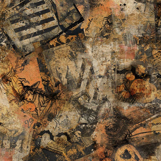 Scary Spice - Paper Collage - Butterscotch