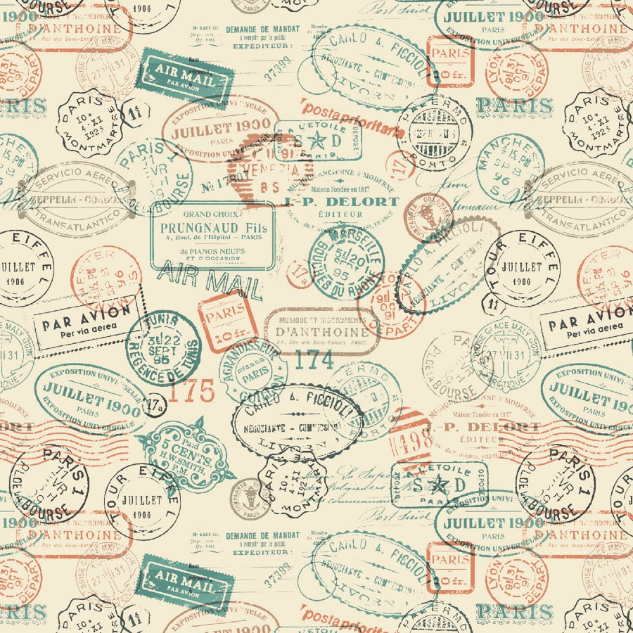 Time Travel - Postage stamps - Ivory