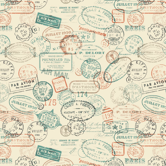 Time Travel - Postage stamps - Ivory