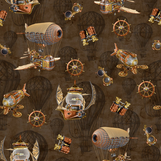 Full Steam Ahead - Airships - Brown