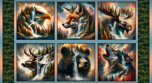 Wilderness Song - Wildlife Blocks PANEL