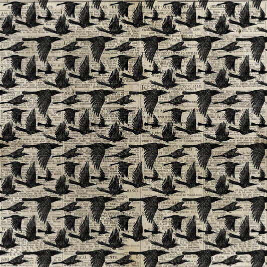 Canvas, Medium - Frightful - Crows Black