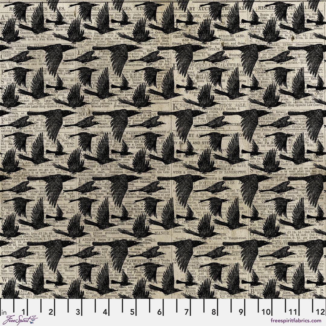 Canvas, Medium - Frightful - Crows Black